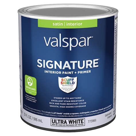 Because the surface must be long-lasting. . Valspar signature paint
